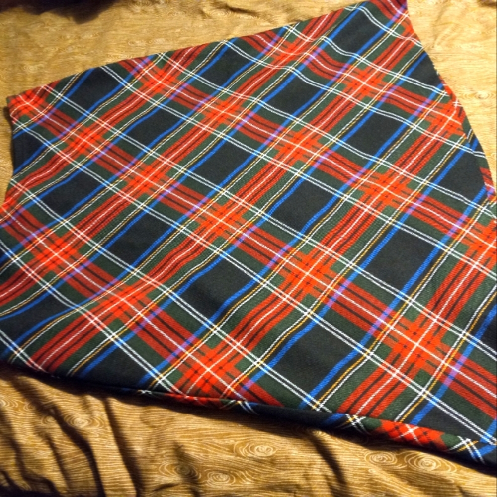 Y2k A-line plaid skirt